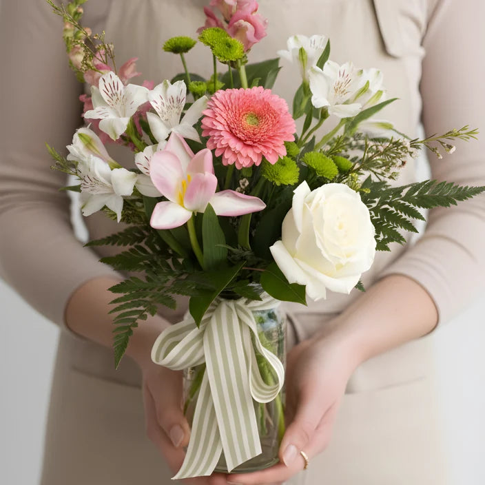 Cheerful Clover Bloom Vase