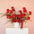Luxe 2 Dozen Red Roses Bouquet