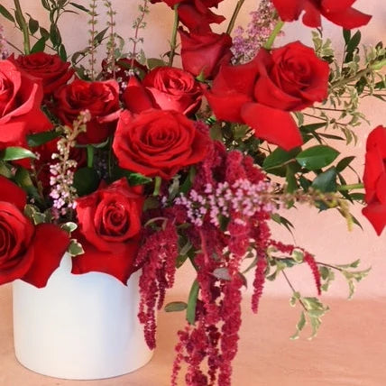 Luxe 2 Dozen Red Roses Bouquet - Deluxe & Premium Size Options
