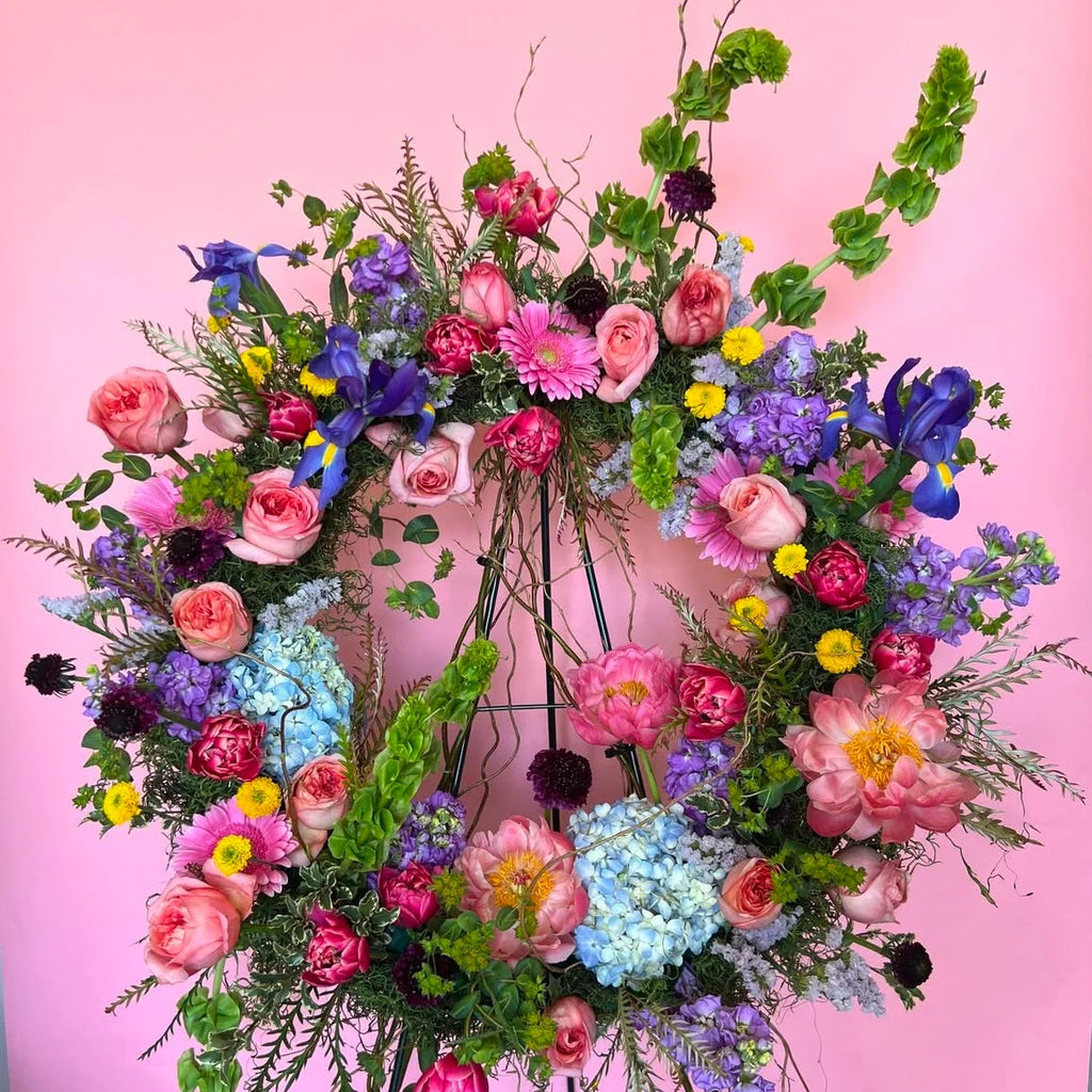 Munoz Flower Shop Wildflower Sympathy Wreath